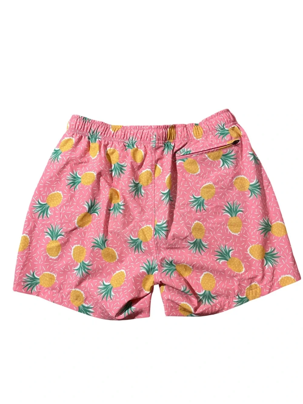 B3- Pink Pineapple Print Swim Shorts
